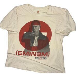 Eminem‎ Shirt Recovery Graphic Tee 2010 Short Sleeve Rap Music Sz M Vintage